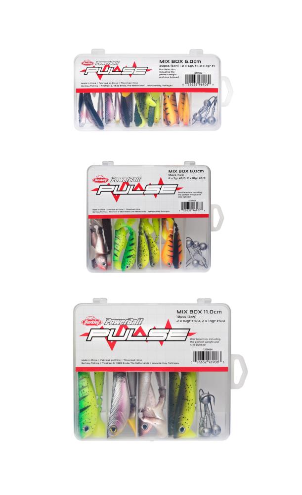 Berkley Pulse Shad Mix Box 8cm + Jigheads