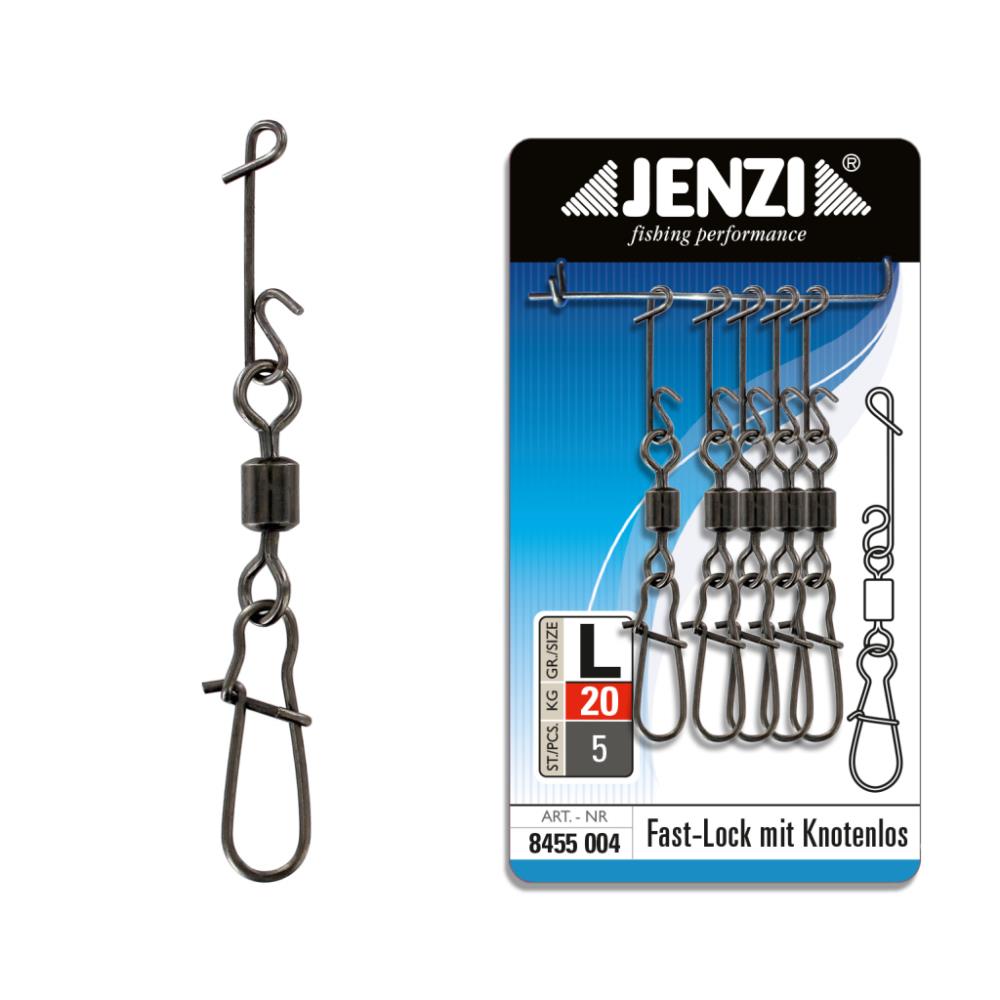 JENZI NO KNOT with Fast-Lock carabiner swivel  L - 20kg