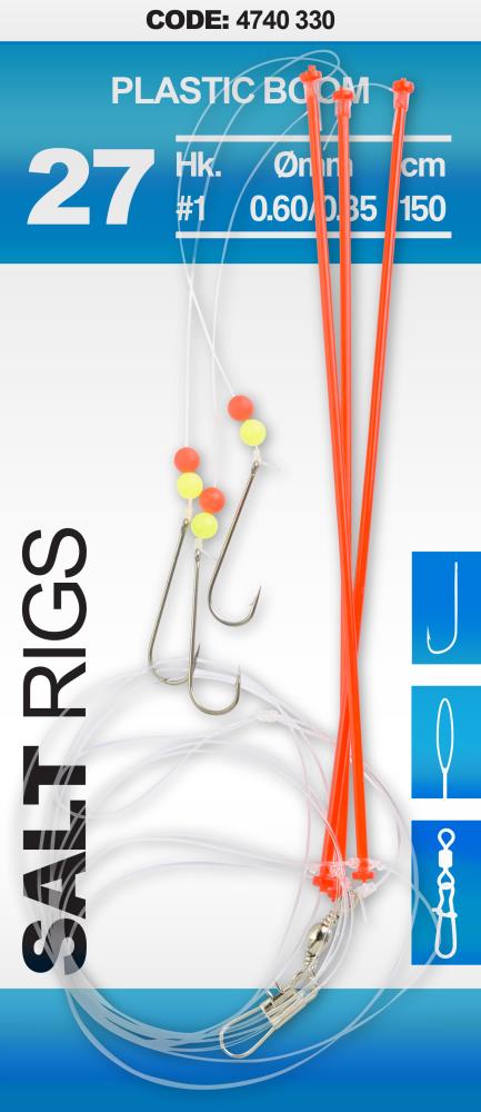 SPRO Salt Rig 27 - PLASTIC BOOM - Hook Size 1