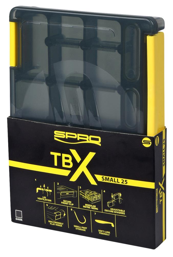 SPRO TBX 25S Dark - Tackle Box 17,5x12,5x2,5cm