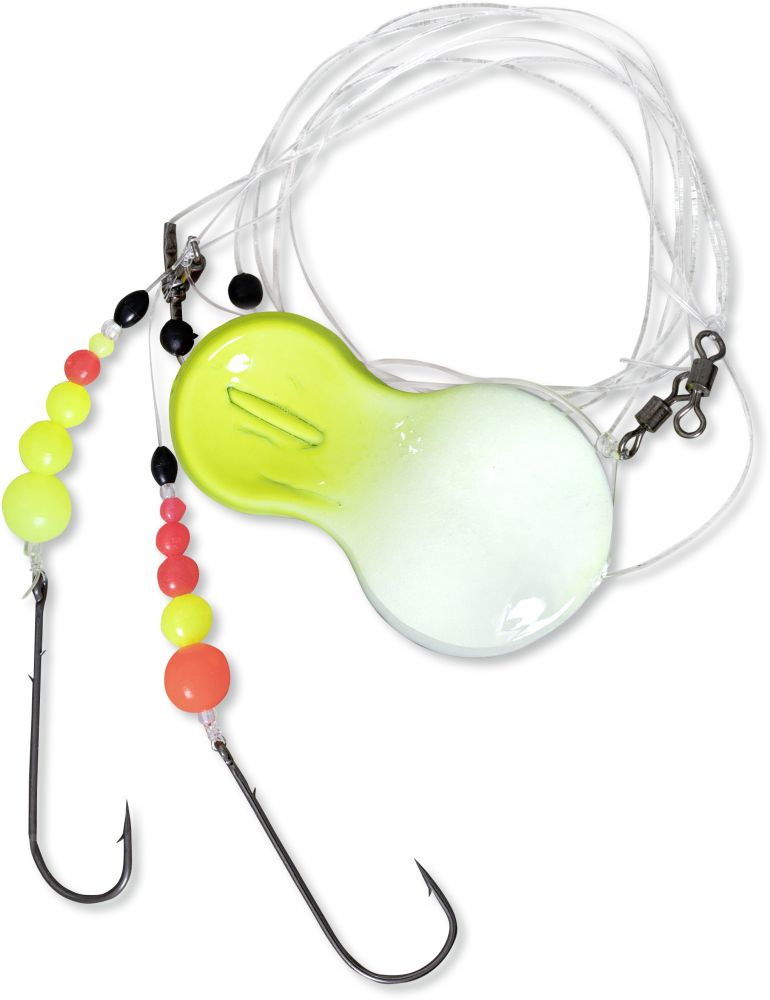 ZEBCO Inline RFT Flatty Rig 80g - yellow-glow