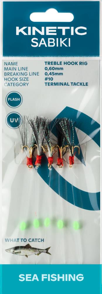 Kinetic Sabiki Treble Hook #10 Rig