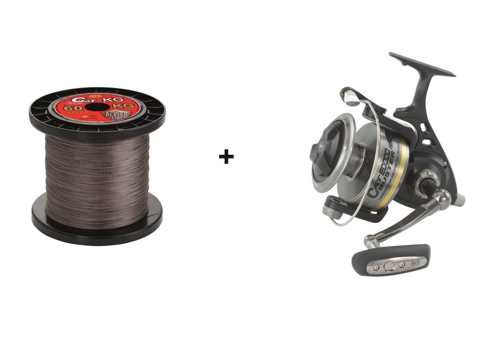 WFT Catbuster 20000 inkl WFT Schnur 60KG EXACT - 270m braun