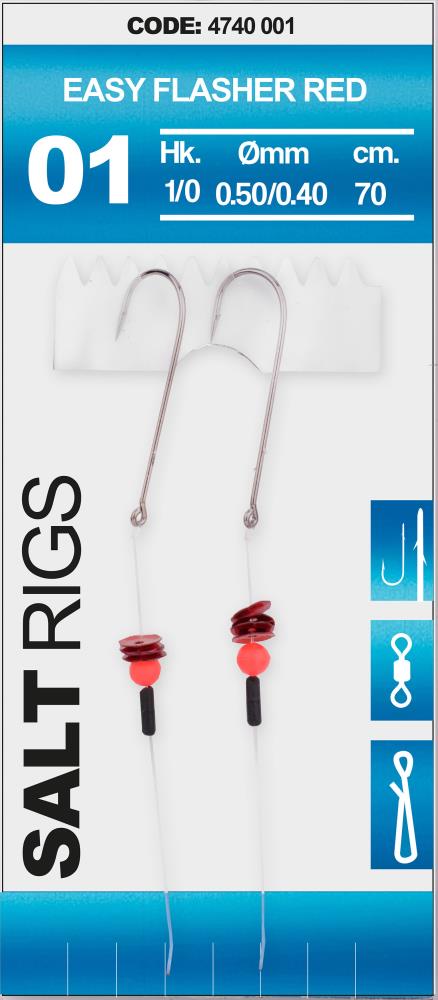 SPRO Salt Rig 1 - Easy Flasher Red - Size 1/0