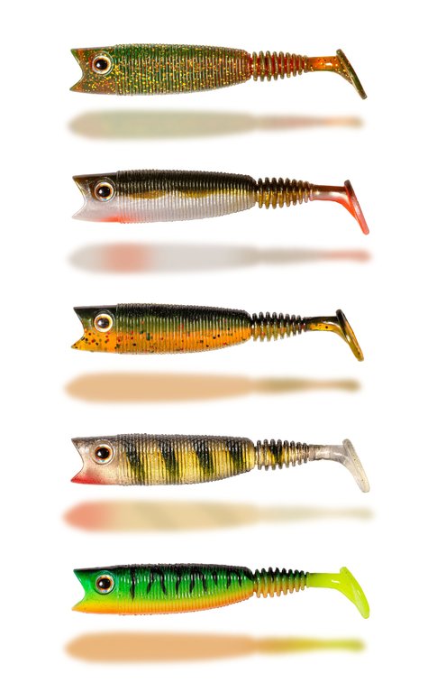 Quantum Wackelarsch - Gummifisch 4 Stück-Feuertiger