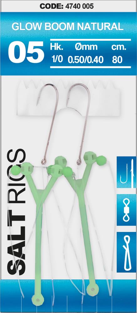 SPRO Salt Rig 5 - Glow Boom Natural 1/0