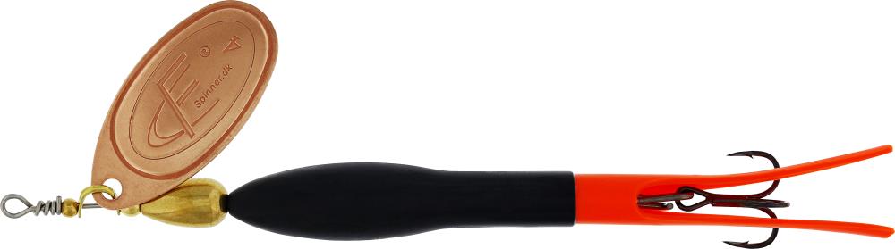 Westin FC Downstream Spinner 20g - Black/Orange/Copper Blade