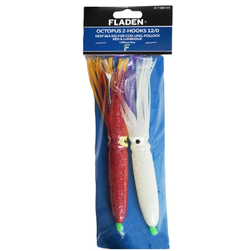 FLADEN 2s Octopus Rig Big red-luminous - Size 12/0