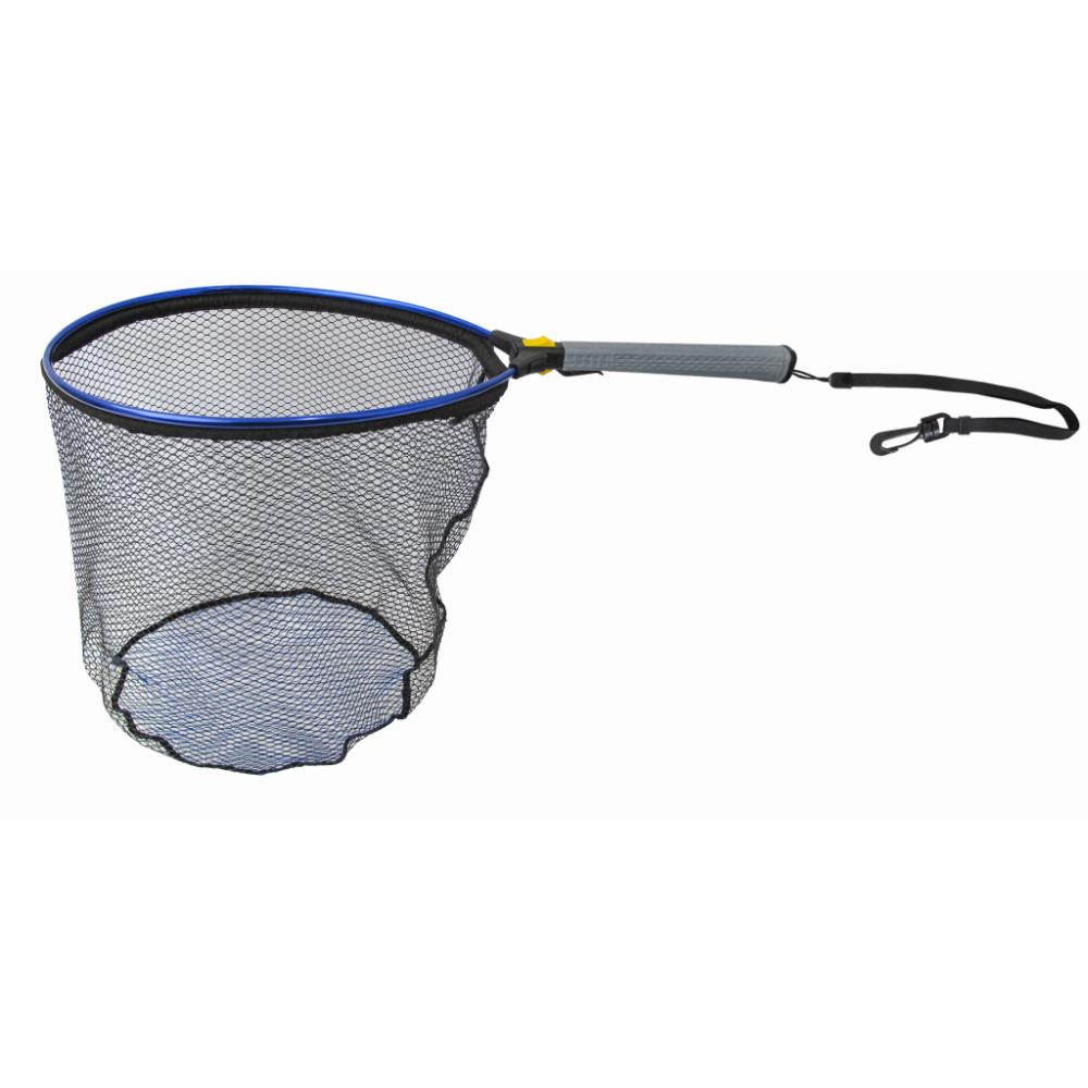 Jenzi folding wading landing net, rubberised and floating