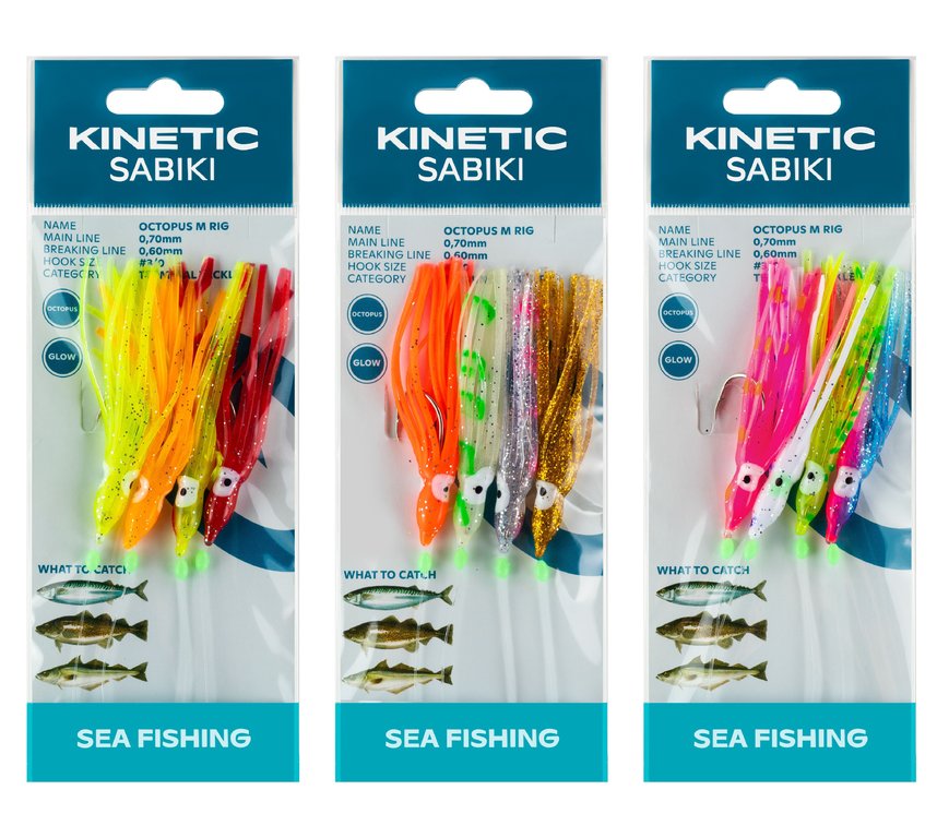 Kinetic Sabiki Octopus Rig Medium - Vorfach