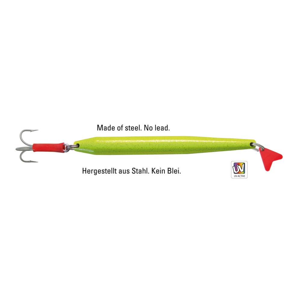 DEGA Pilker Deep Catcher lead free 200g - fluo yellow