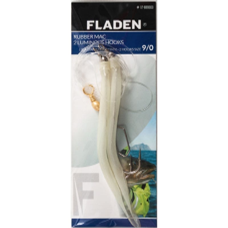 FLADEN Gummim-Makk 2er Vorfach 12/0 - Fluo