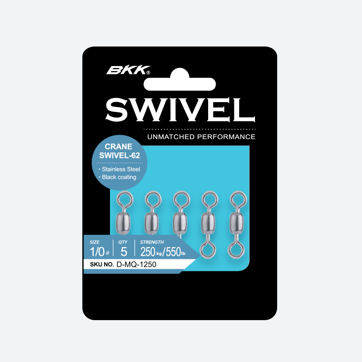 BKK Crane Swivel-62 (Stainless Steel, Black) -  Size 1 - 440lb