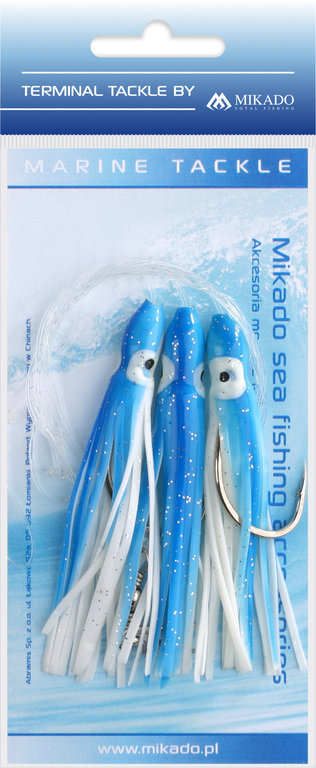 MIKADO Octopus Rig-Blau-Weiß10cm